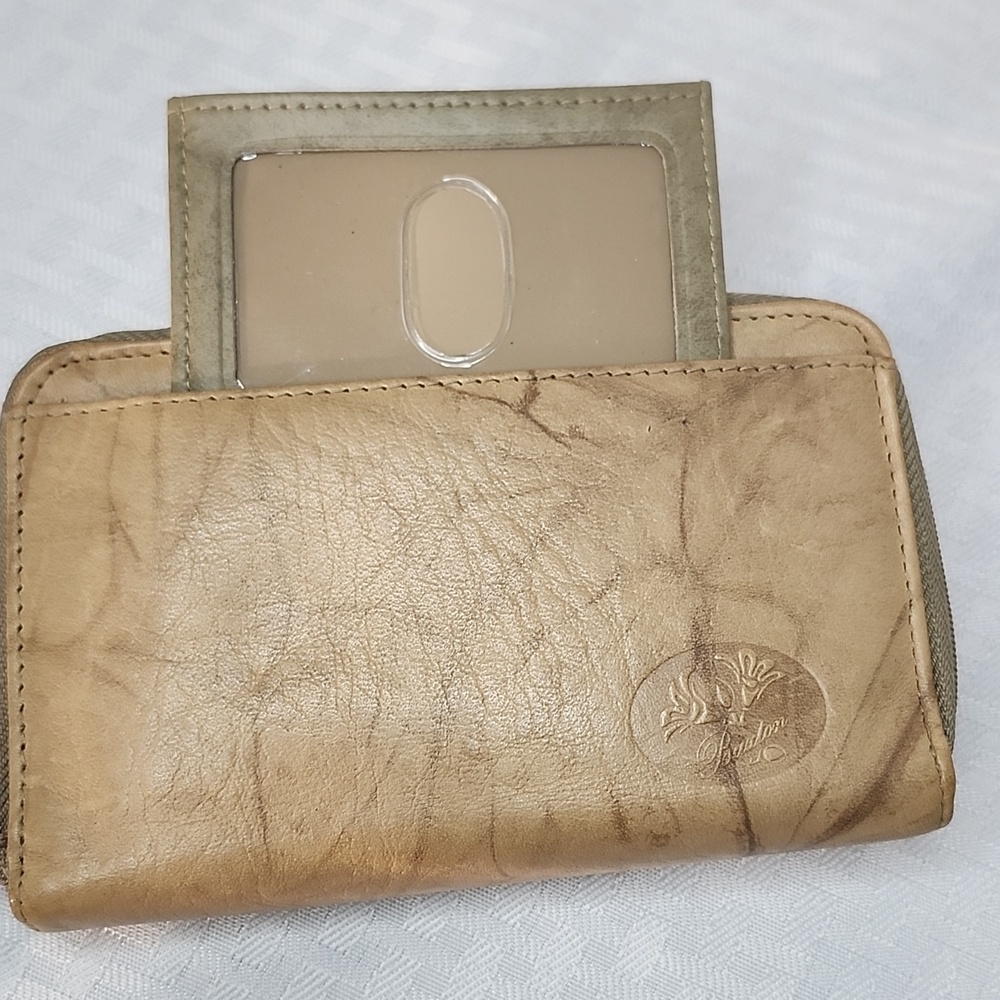Buxton Tan Marbled Leather Wallet - Picture 8 of 10
